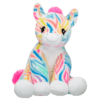 Rainbow Stripes Zebra Stuffed Animal - Build-A-Bear Workshop Australia