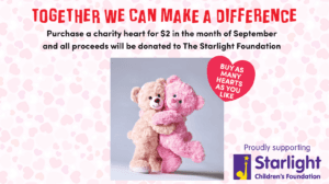 Chequered Charity Heart 5 Chequered Charity Heart - Build-A-Bear Workshop Australia