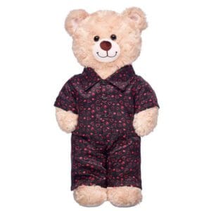 Black Heart Satin Pajamas - Build-A-Bear Workshop Australia