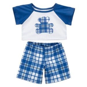 Blue Plaid PJ Set - Build-A-Bear Workshop Australia