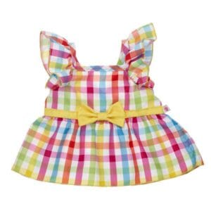 Plaid Flutter Sleeve Dress - Build-A-Bear Workshop Australia