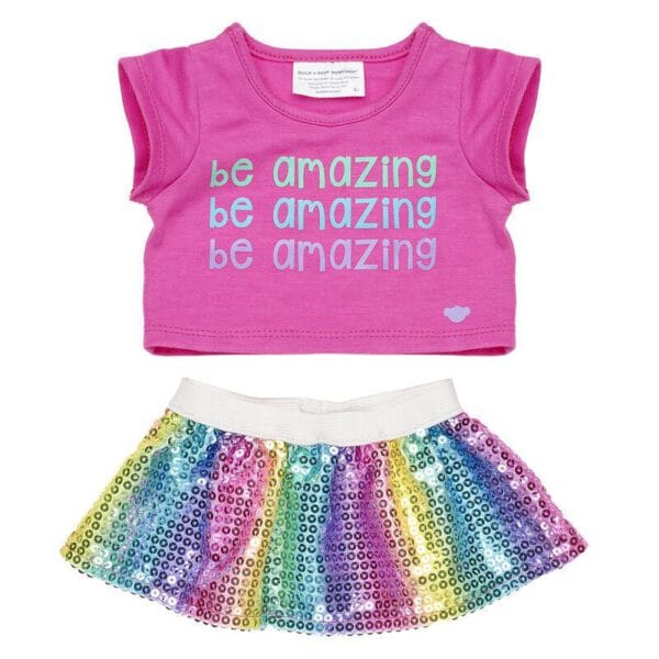 Rainbow "Be Amazing" Outfit - Build-A-Bear Workshop Australia