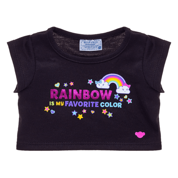 Rainbow Is My Favourite Colour T-Shirt - Build-A-Bear Workshop Australia