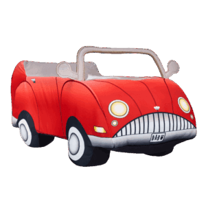 Red Plush Car Stuffed Toy