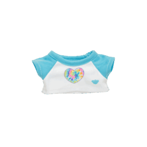 Build-A-Bear Mini Beans Tie-Dye Heart T-Shirt