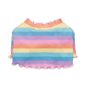 PP STRIPE LETTUCE HEM SWEATER