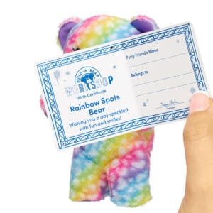 Alternative view of WS Mini Beans Rainbow Spots Bear